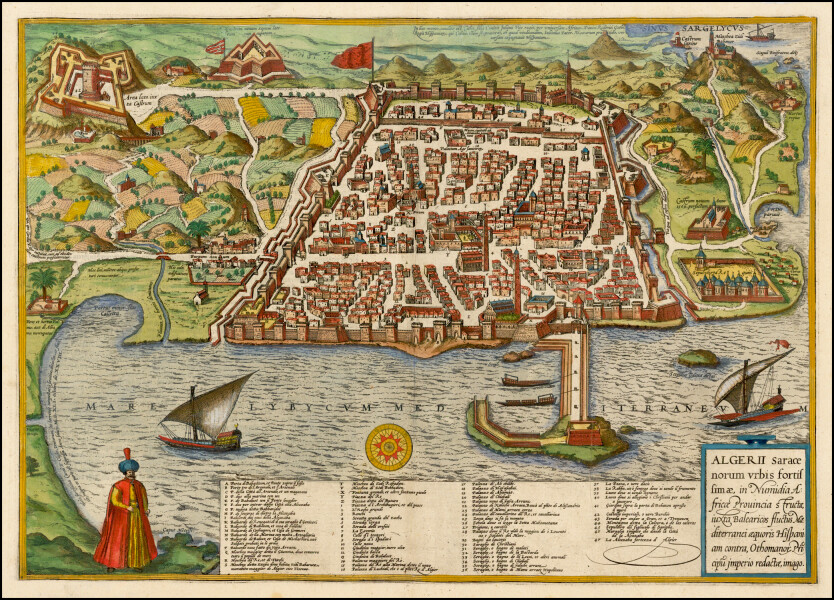 E141 - Algiers from Braun & Hogenberg 1588