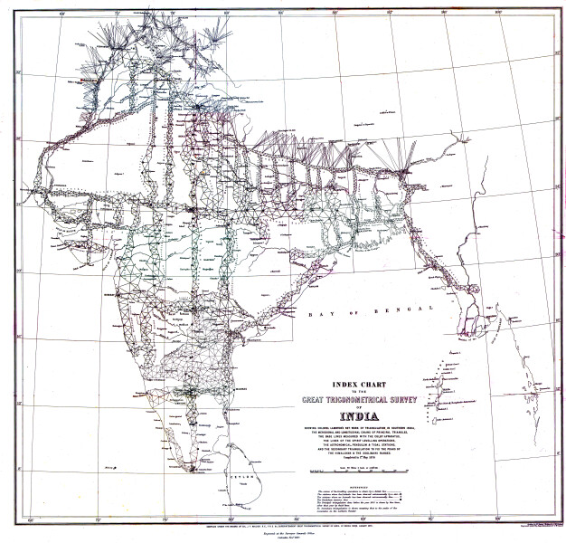 E308 - Great Trigonometrical Survey of India - 1870