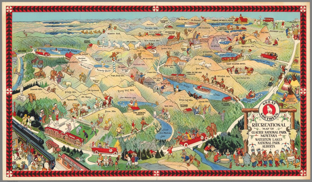 E316 - Great Northern Recreational Map - Joe Scheuerle - 1925 (John Skavlem)