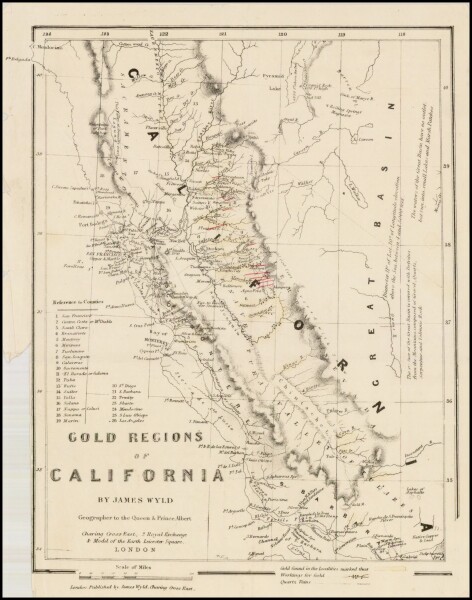 E414 - Gold Regions of California - James Wyld - 1852 - Tayler Wise