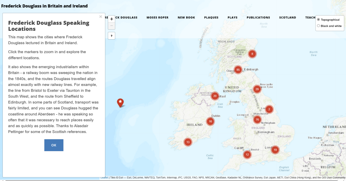 Digital Humanities – Frederick Douglass Lectures in Britain and Ireland - Jeff Sousa
