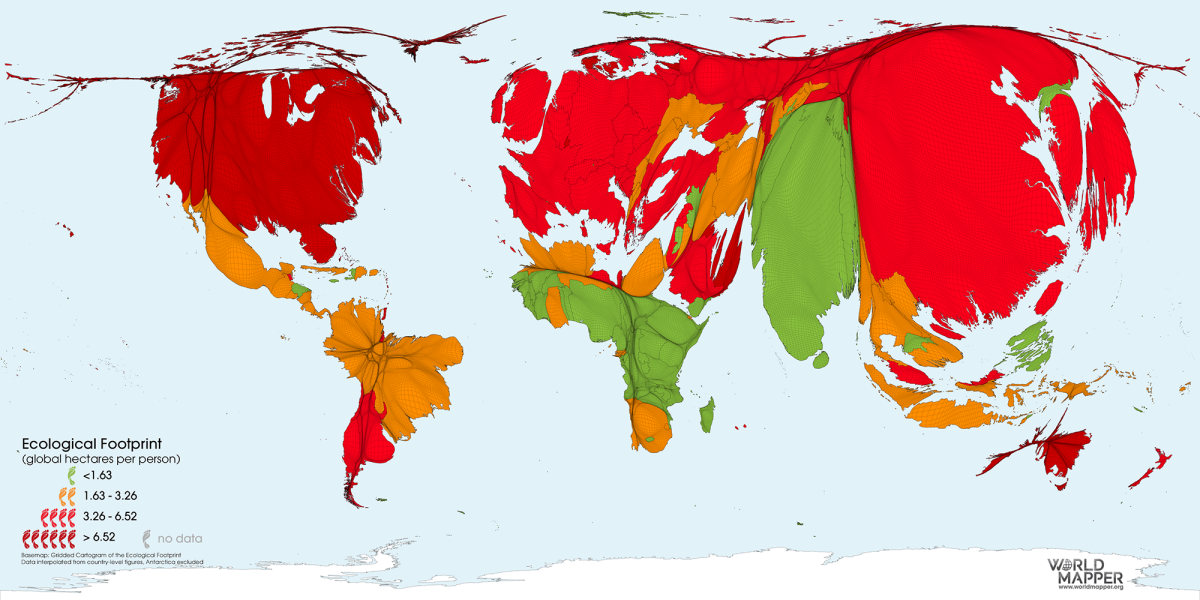 Bad Design - Ecological Footprint Map - Nikhil DeNatale