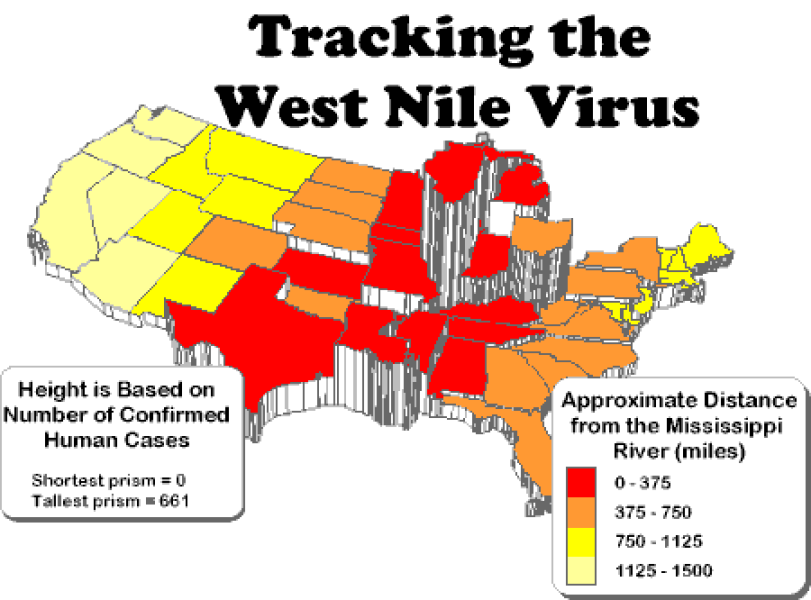 Bad Map - West Nile Virus - Barrett Heritage