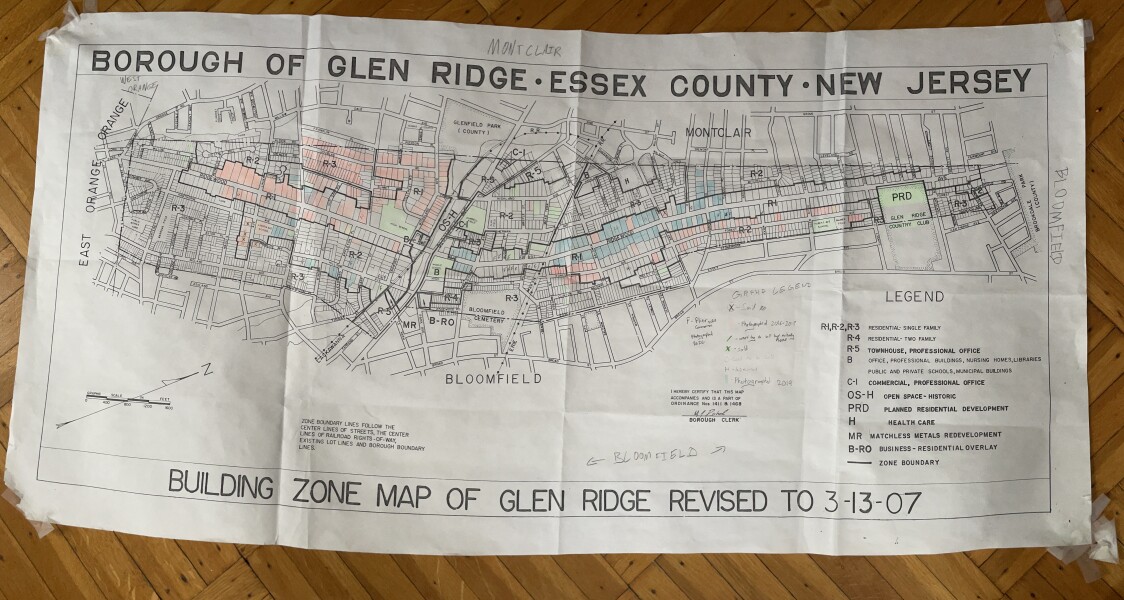 Borough of Glen Ridge NJ Municipal Building Map - John Steinmetz