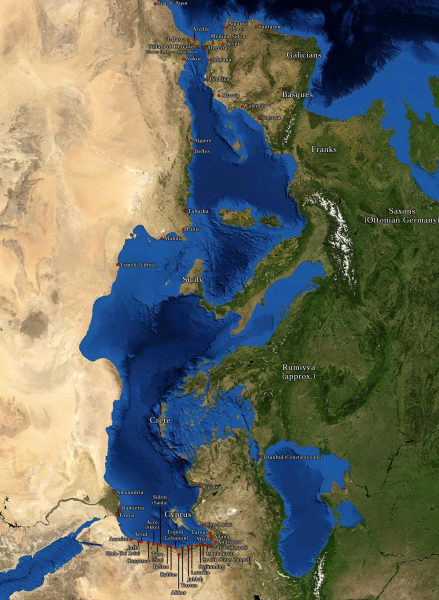 Mediterranean Map - the Modern Equivalent - Andrew GuDUPLICATED