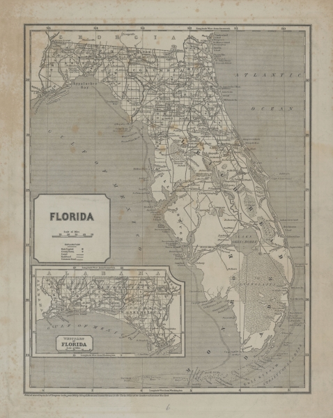 Map of Florida 1842- Ben McGraw