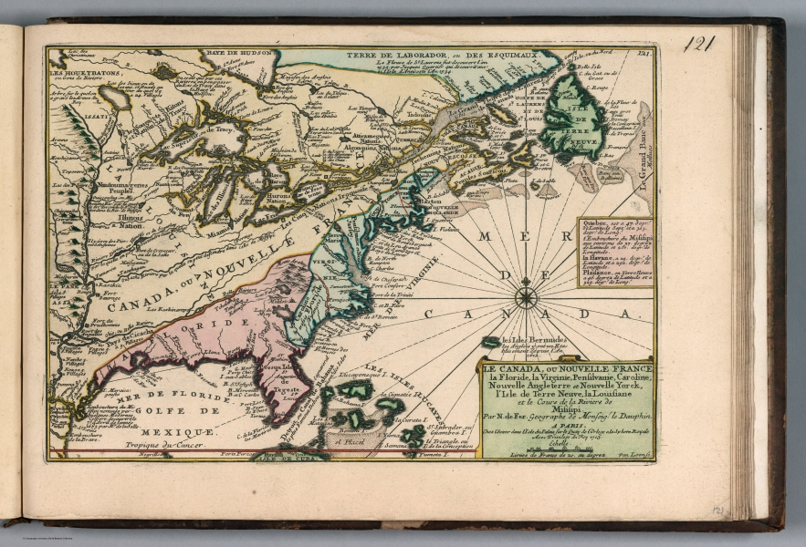 Le Canada - Nicolas de Fer - 1705 - Jamie and Logan