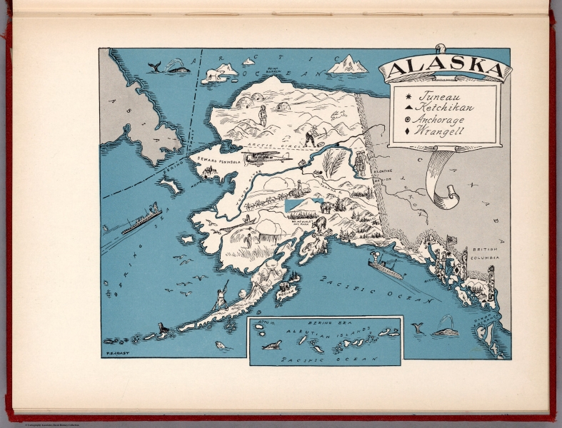 Frederick A. Stokes Company Map of Alaska (1931)
