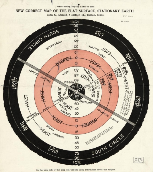 Flat earth map 1920 - Wyatt Cotton Nathan Rodi