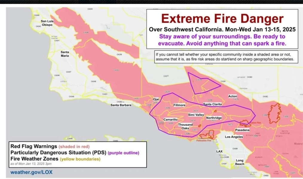 Fire Danger Map from weather.gov - Jake and Zainab