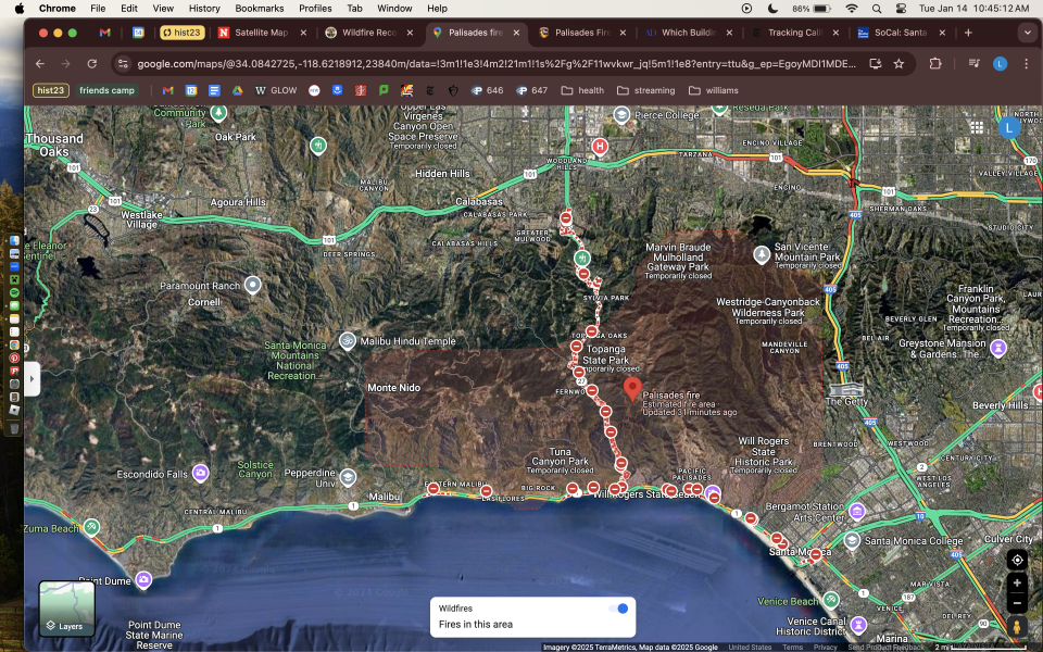 Google Maps fire - Lucy Kossuth