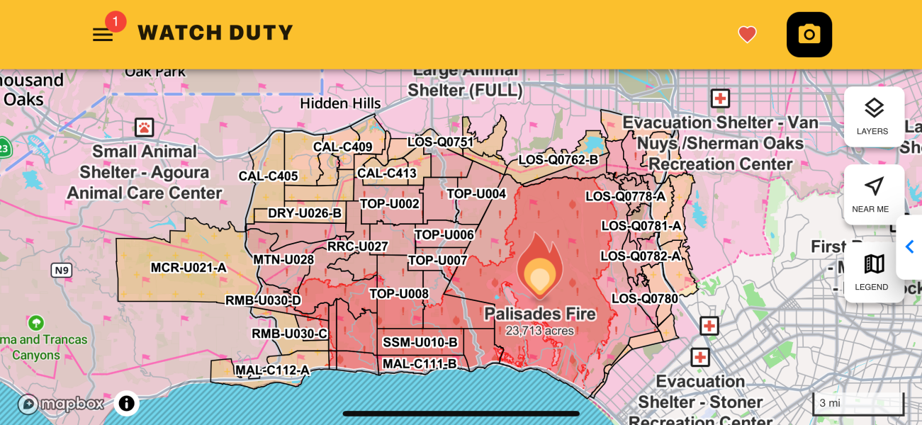 Sarah and Kate Watch Duty Map