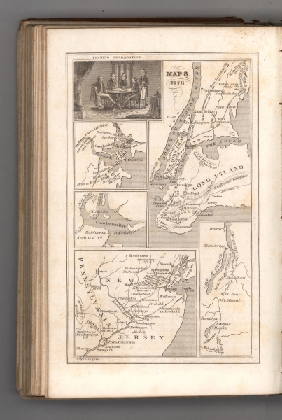 Map 8. 1776 - Emma Willard - 1842 - Lucy Everett