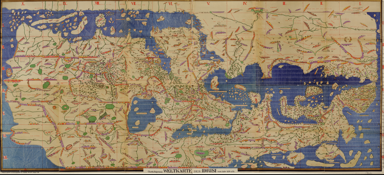 The world map of al-Idrisi in 1154 - Logan and Lucy