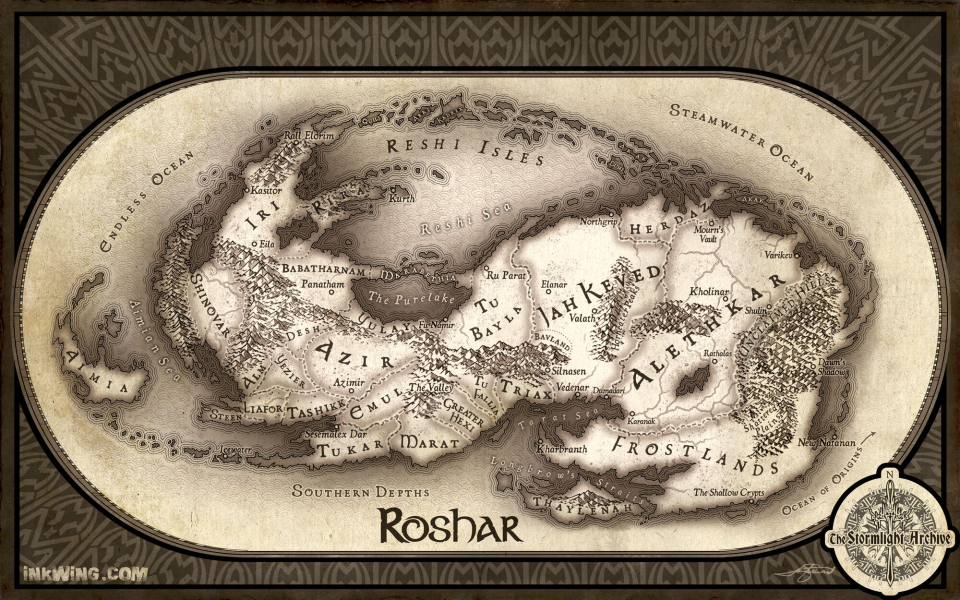 Jamie Map of Roshar