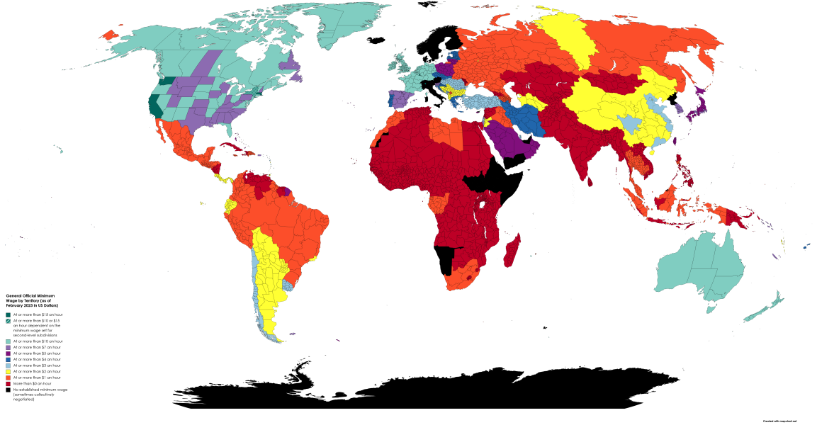 Minimum wage around the world - Wyatt and Lucy&nbsp;