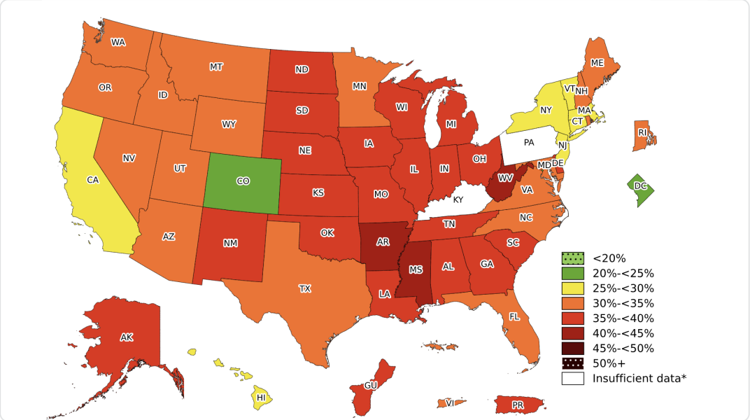 Obesity in the United States 2023 -- Minnie, Lucy, Kate