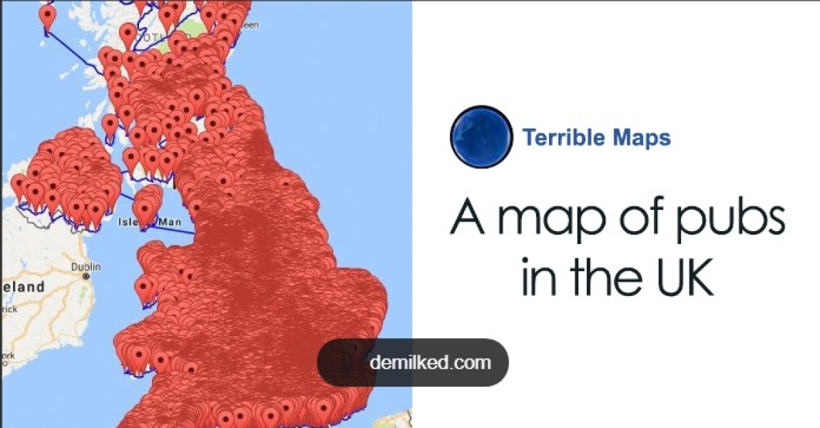 Map of Pubs in UK - Nate and Jamie