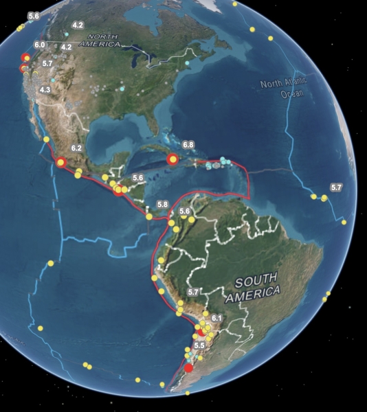 Interactive Earthquake Map- Earthstar Geographics- Ben McGraw