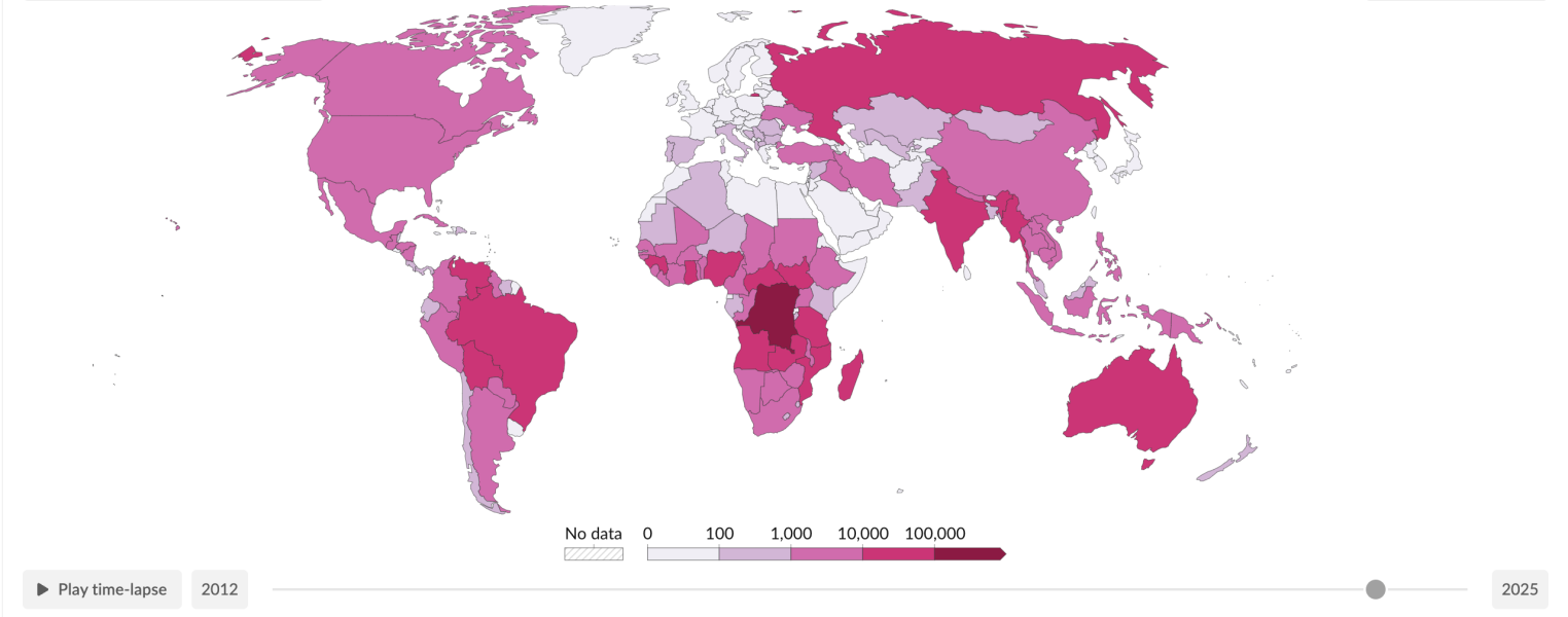 Annual Number of Wildfires - Zainab Saleem