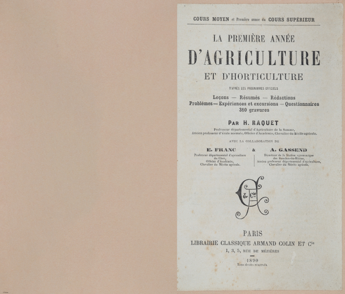  E694 - D'Agriculture - i6023