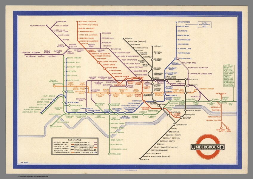 London Underground - 1933 - Harry Beck
