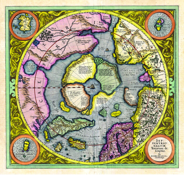 North Pole - Gerardus Mercator - 1569
