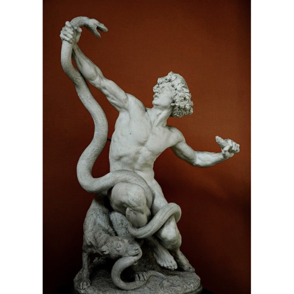 Man Fighting Serpent - Gabriel Jules Thomas
