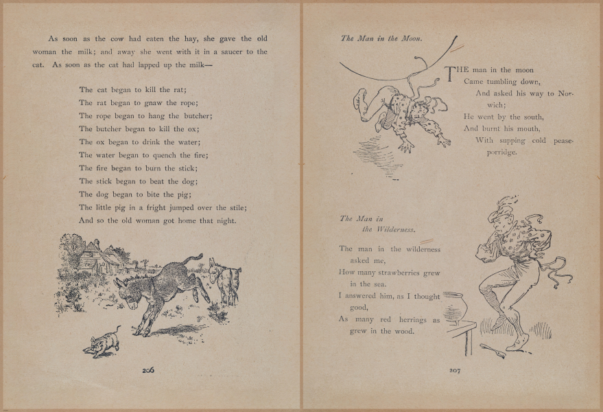 E704 - Mother Goose Nursery Rhymes - 8218-8219