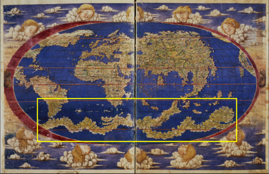 Oval planisphere - 1530 - Biblioteca Vaticana, codex Urb Lat 274