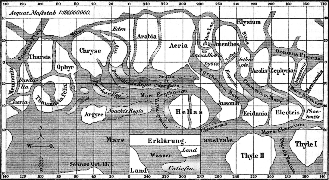 Mars - Giovanni Schiaparelli - 1877