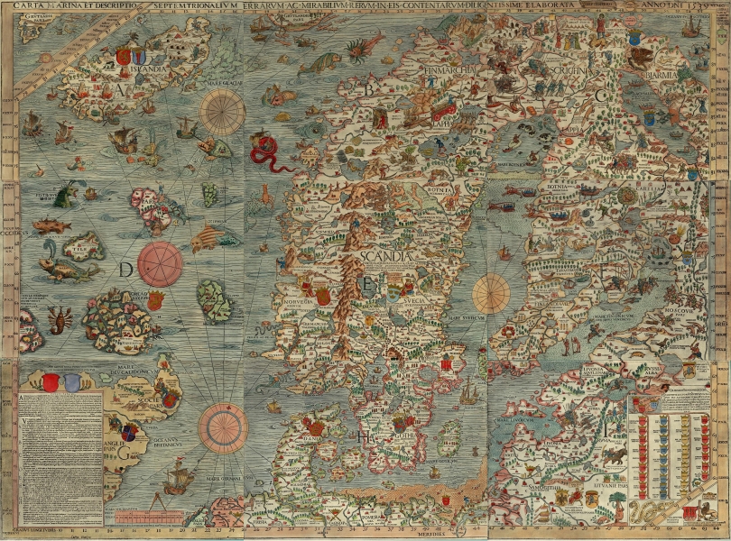 Carta Marina - Olaus Magnus - 1539