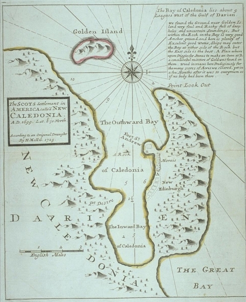 New Caledonia in Darien - Herman Moll - 1699