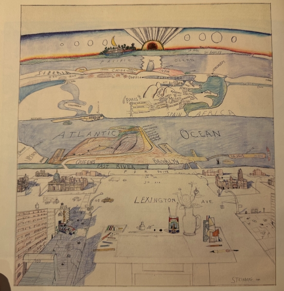 View of the World - Saul Steinberg - 1976