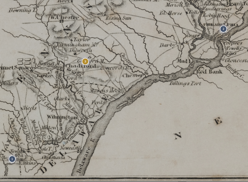 Raritan River - Atlas to Marshall’s Life of Washington Dot 2