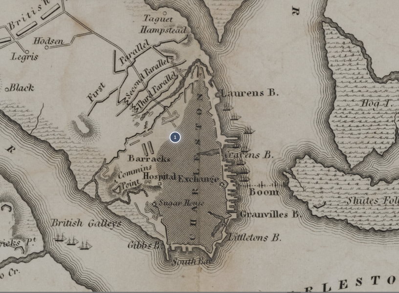 Charleston - Atlas to Marshall’s Life of Washington Dot 1