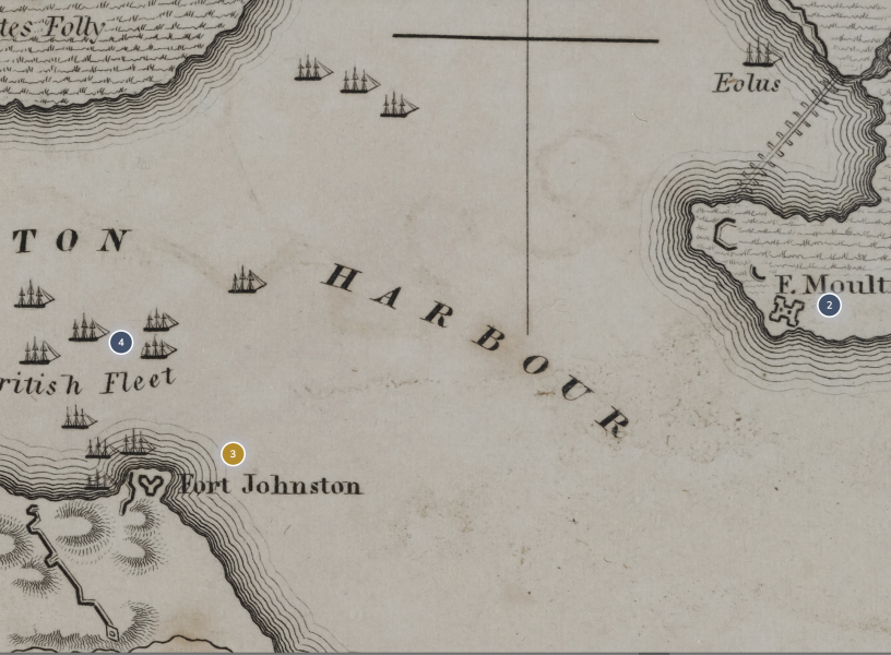 Charleston - Atlas to Marshall’s Life of Washington Dots 2, 3, 4