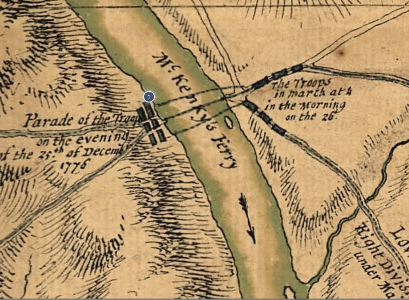 1777 Trenton Map Dot 1