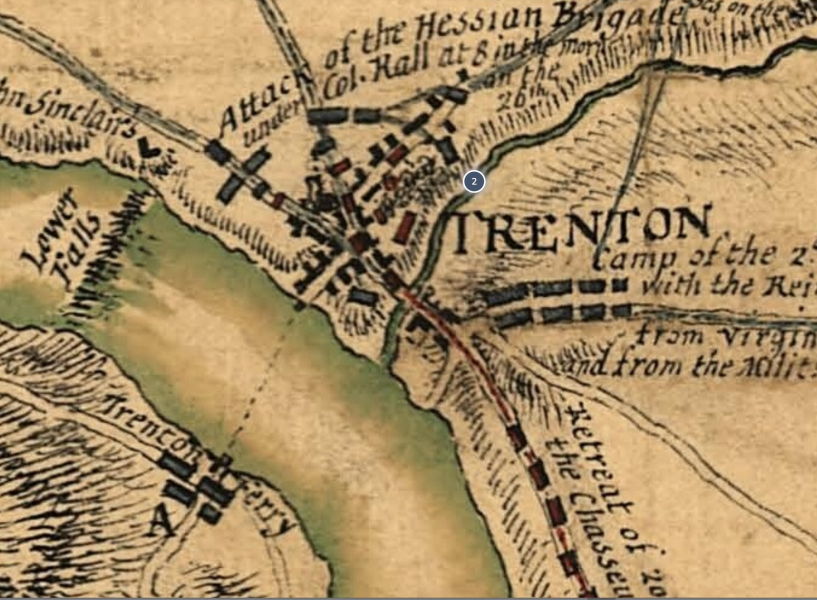 1777 Trenton Map Dot 2