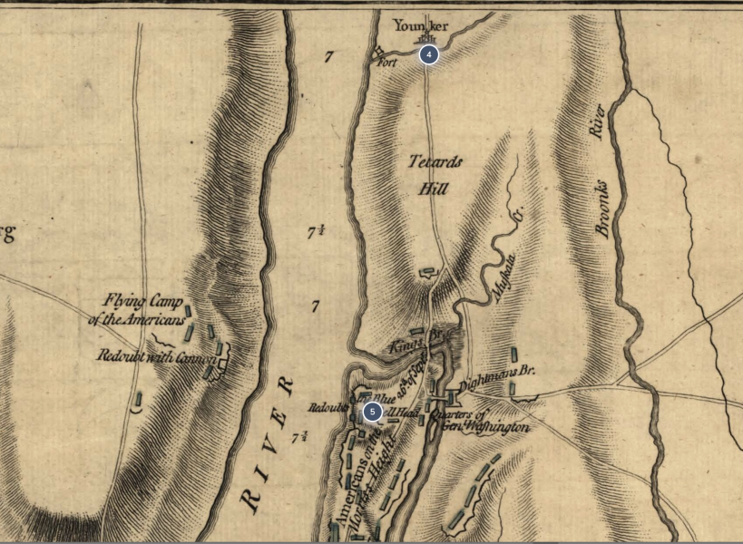 1776 New York Campaign Map Dot 4