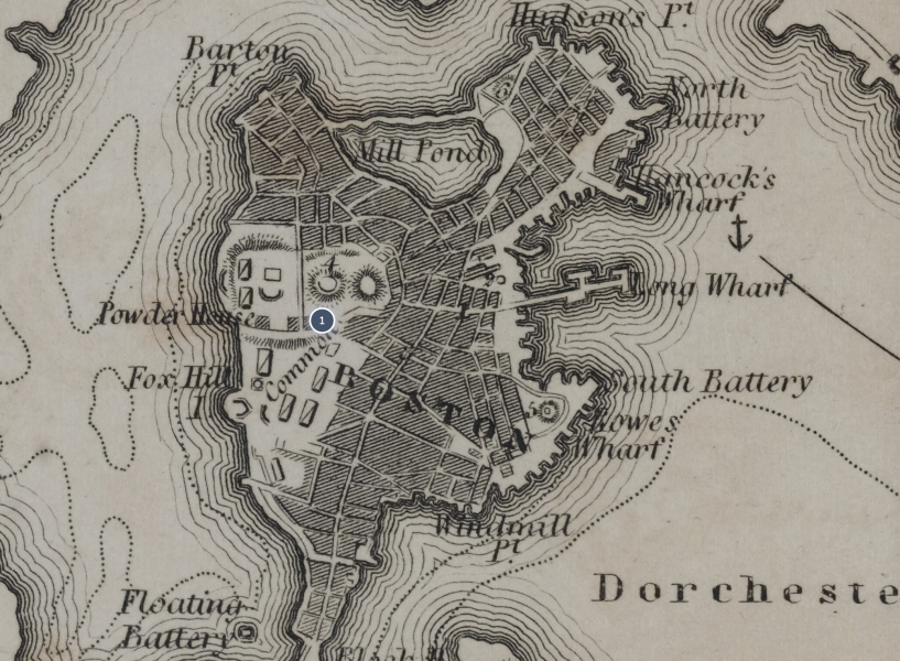 Boston with its Environs Dot 1