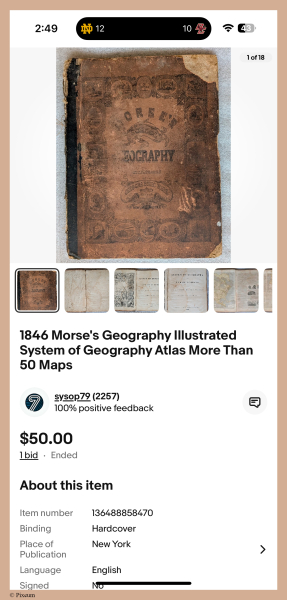 E768 - Morse_s 1846 School Geography - i8033