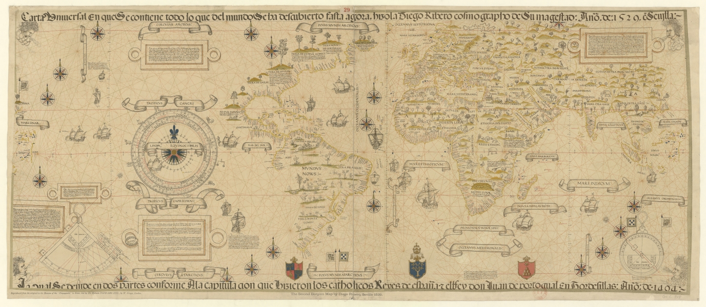 World Map - Ribeiro - 1529