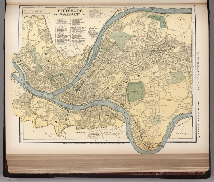 Map of Pittsburgh 1891