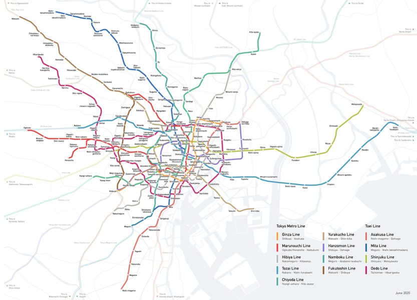 Felicia - Tokyo Subway Linemap