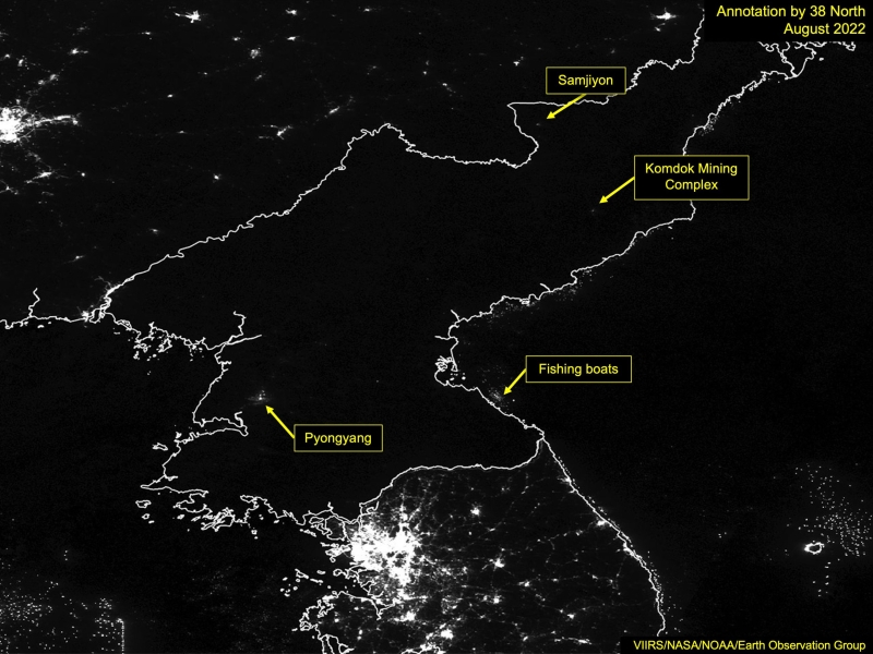 Michael LesStrang - North Korea at Night&nbsp;