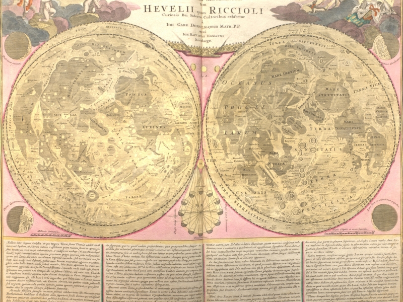 Felicia - Selenographia by Johannes Hevelius - 1647