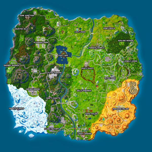 Fortnite OG Map Season 7 Leighton
