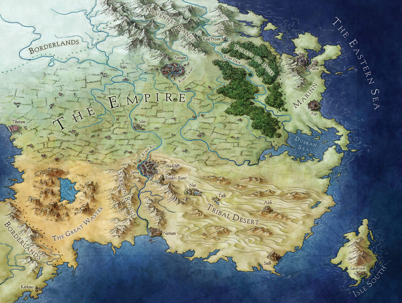 Michael Gredler - Map of An Ember in The Ashes world - Michael G