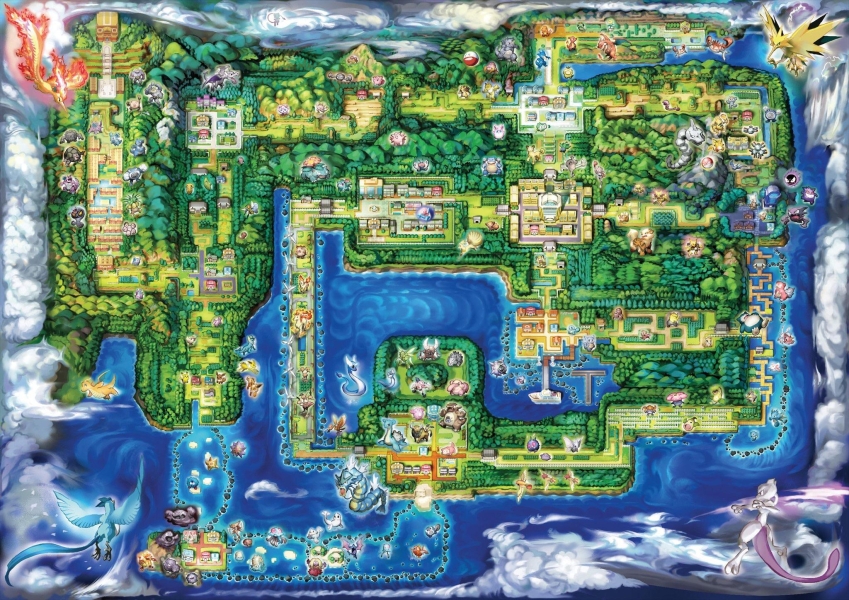 Map of the Kanto Region - Dalton